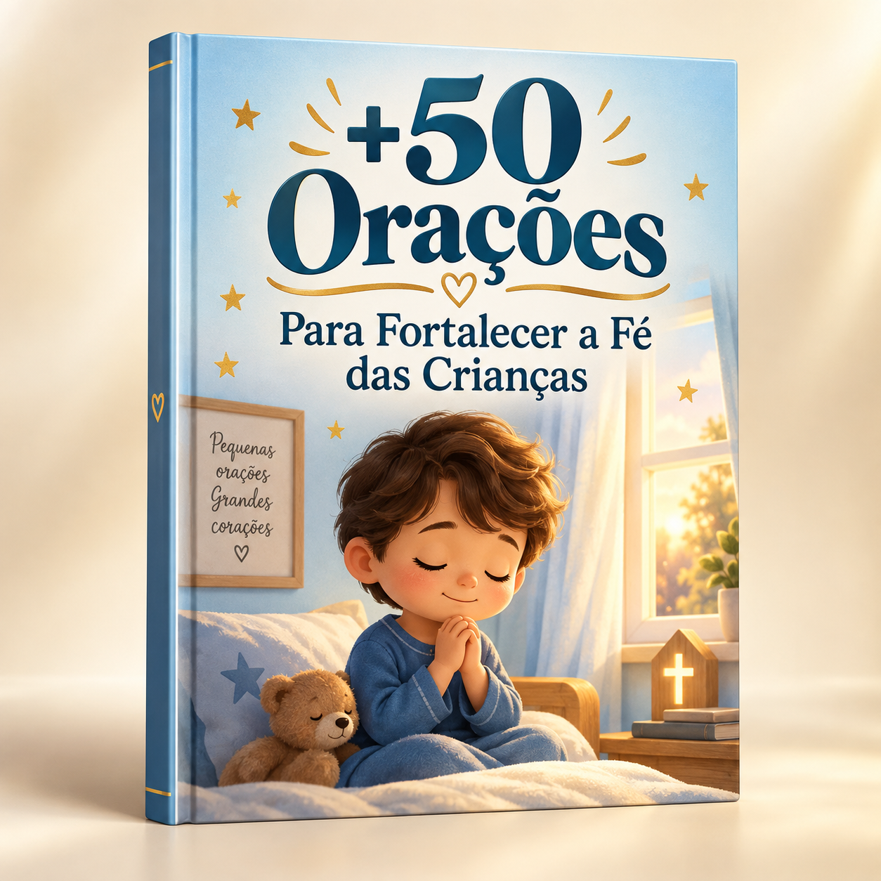 Capa do material +50 Orações para Fortalecer a Fé das Crianças